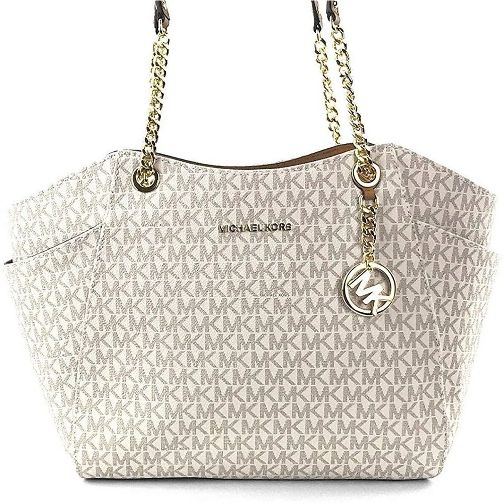 Michael Kors Jet Set Travel Large Chain Shoulder Tote & wallet